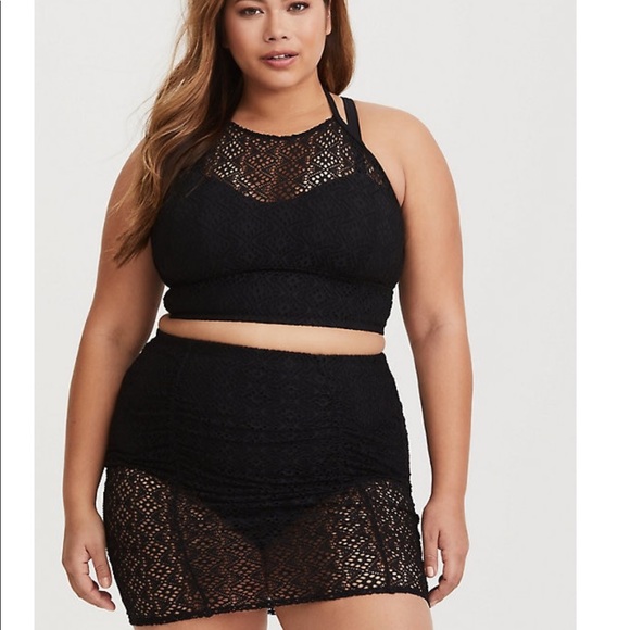 torrid crochet swim bottom